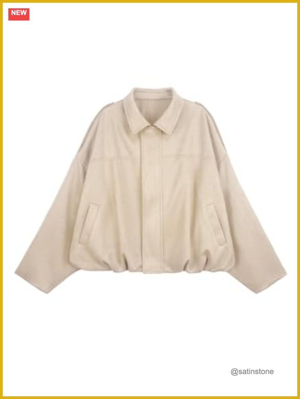 Faux Suede Cropped Bomber Jacket Oversized Pilot Coat Zip Up Lapel Collar